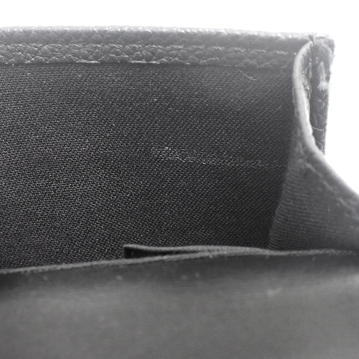 ロゴ 三つ折り財布 レザー ブラック 7M0280