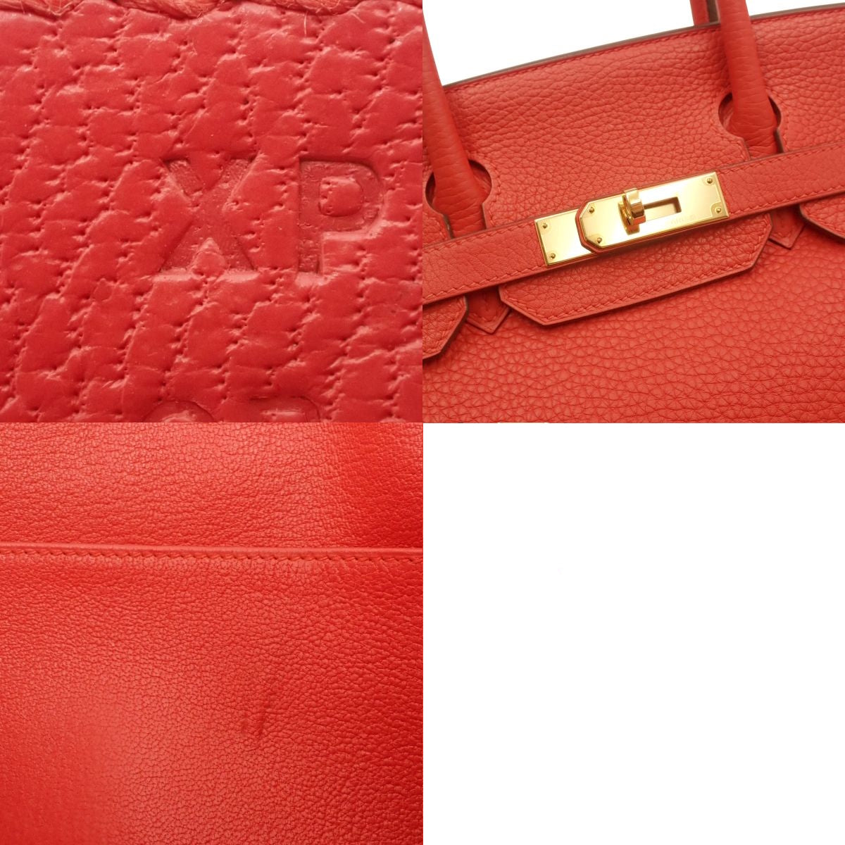 バーキン30 トリヨンクレマンス ルージュトマト ゴールド金具 X刻印