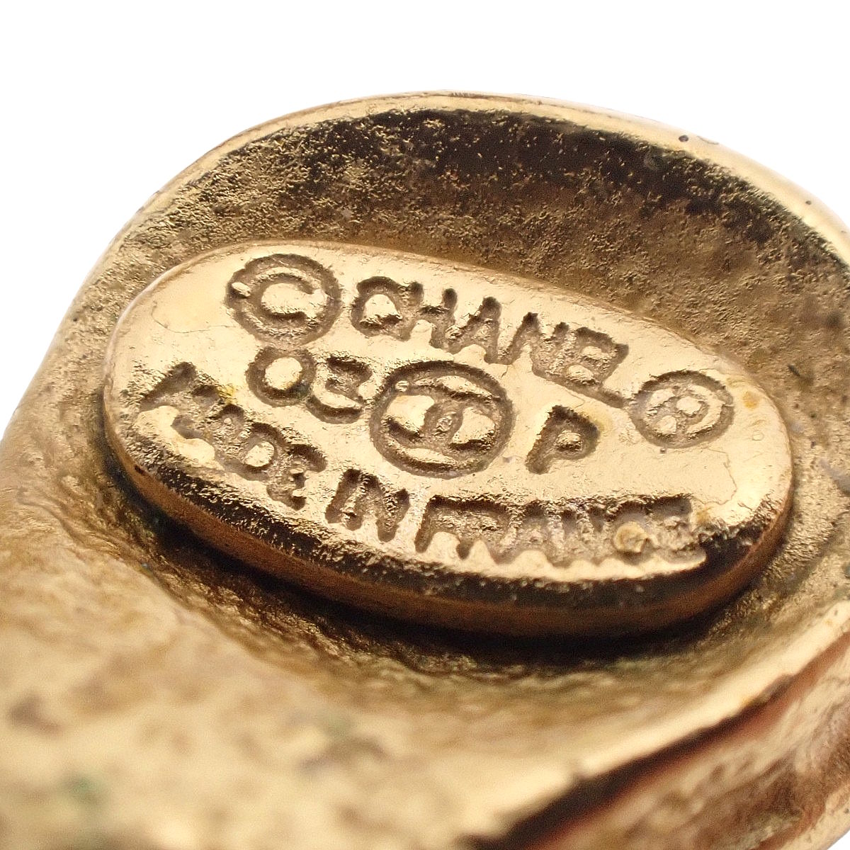 ココマーク フラワー ピアス メタル(GP)