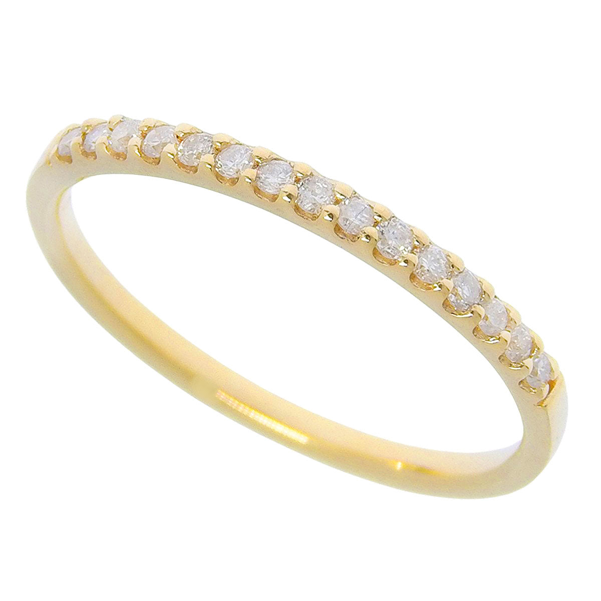 Half Eternity Ring D0.13 Yellow Gold K10YG Size 10.5 (50.5) 1.0g