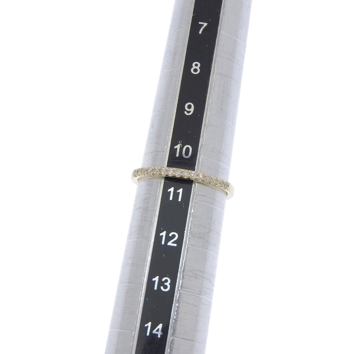 Half Eternity Ring D0.13 Yellow Gold K10YG Size 10.5 (50.5) 1.0g