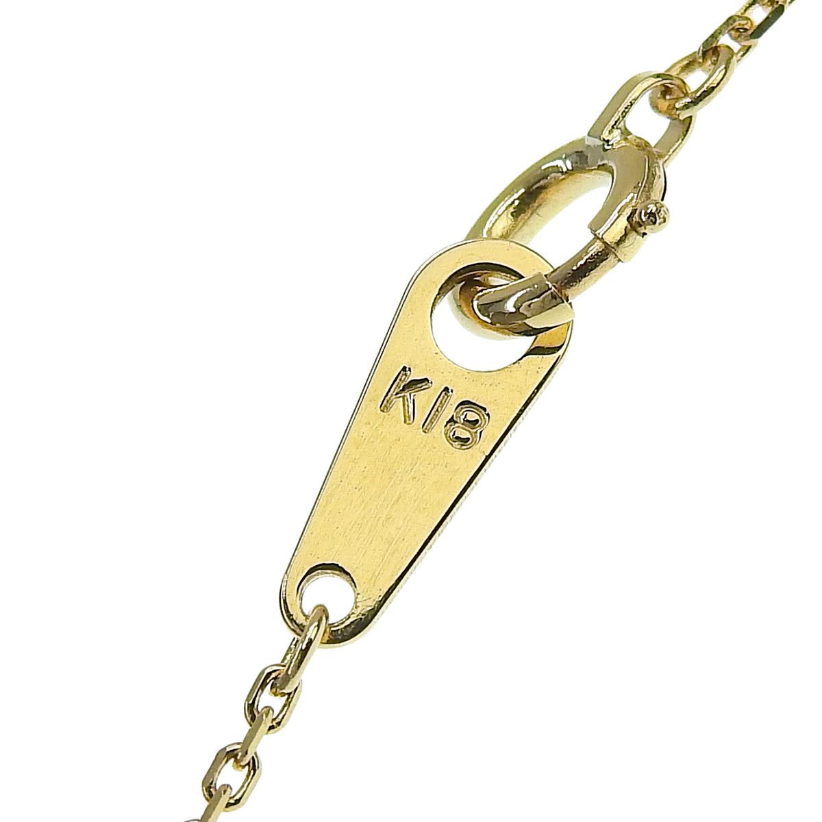 Diamond necklace D0.72 Yellow gold K18YG 2.5g