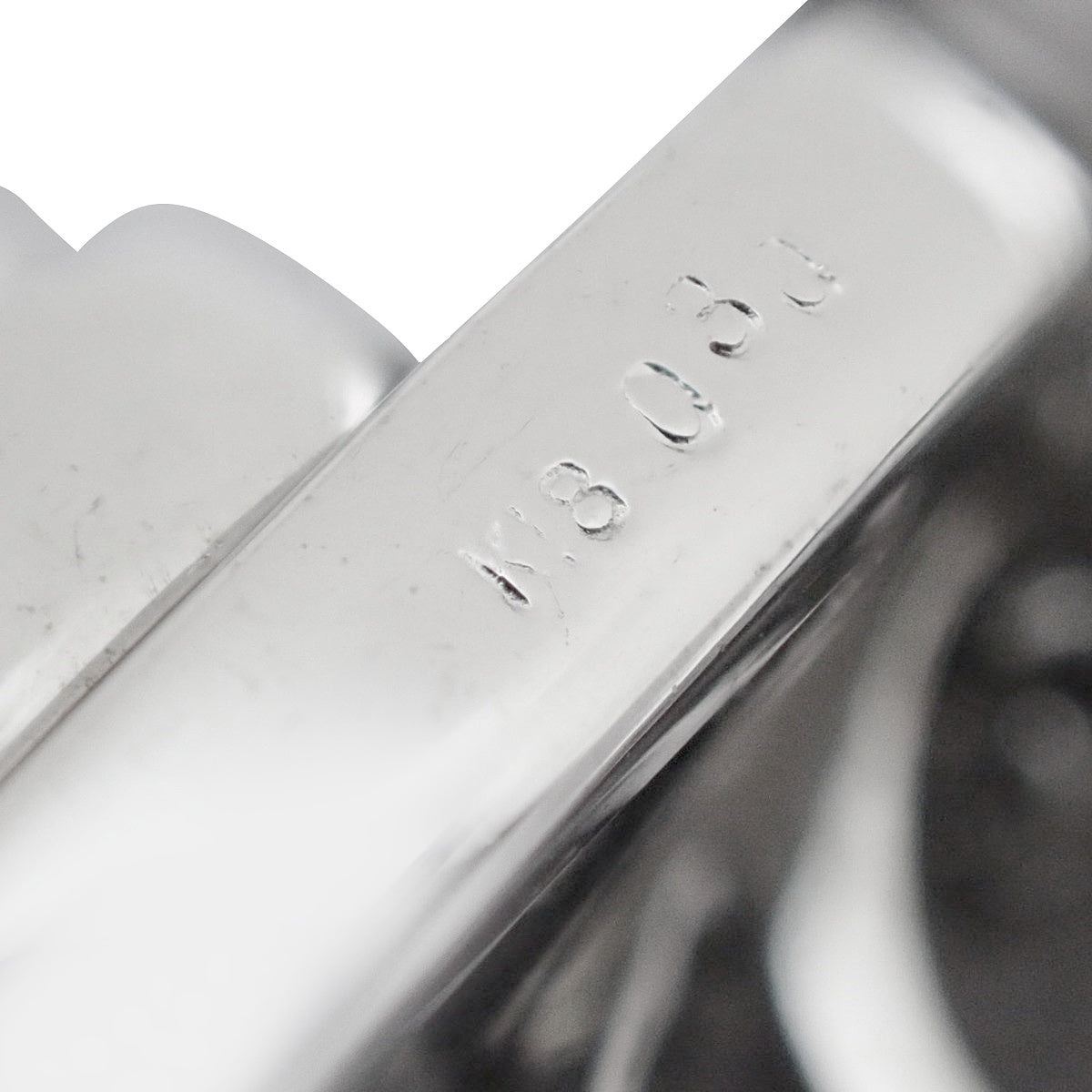 三連チェーン ダイヤモンド ネックレス D0.30 ホワイトゴールド K18WG 14.7g