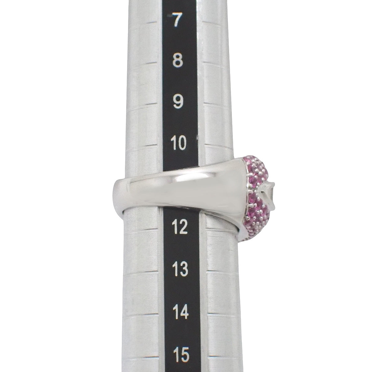 サファイヤ ダイヤモンドリング PS1.65/D0.55 ホワイトゴールド K18WG 11(51)号 11.7g