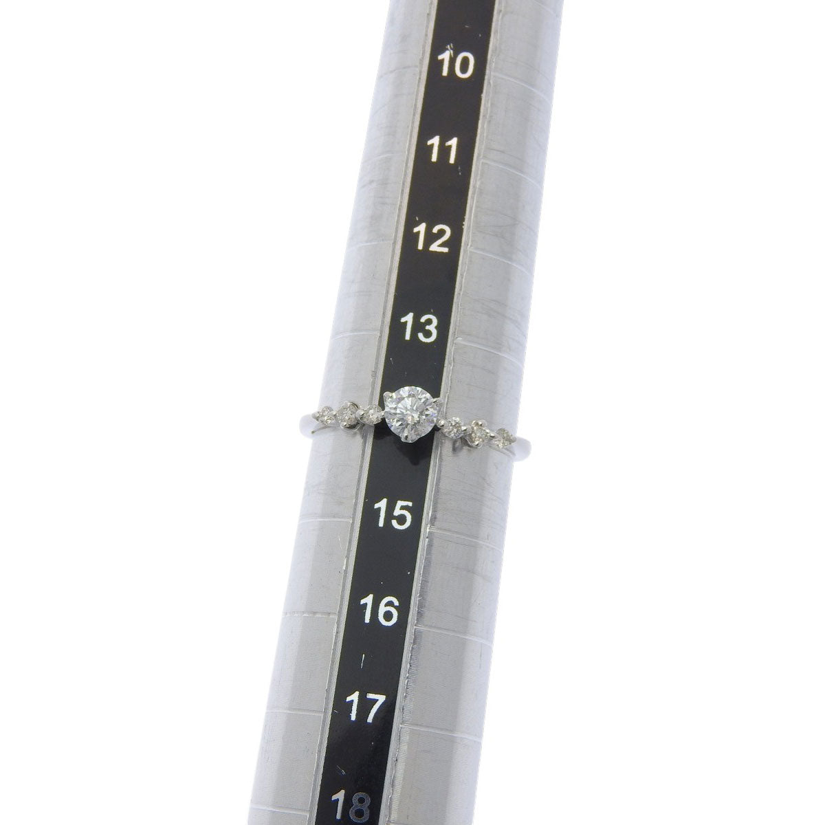Diamond ring D0.30,0.12, white gold K18WG, size 14 (54), 1.6g