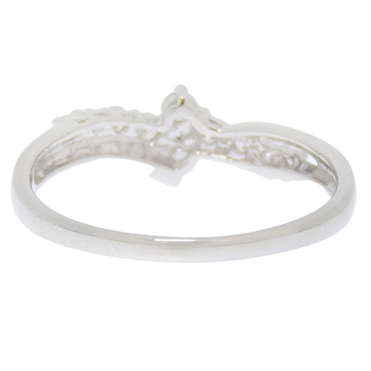 Diamond ring, D0.20, platinum Pt900, size 13 (53), 2.4g