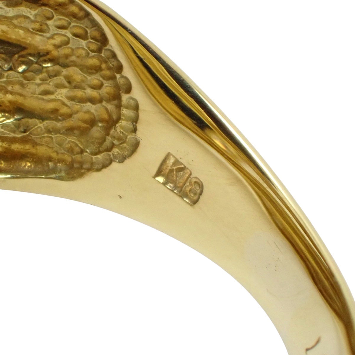 Diamond Ring D0.37 Yellow Gold K18YG Size 13(US) 5.8g