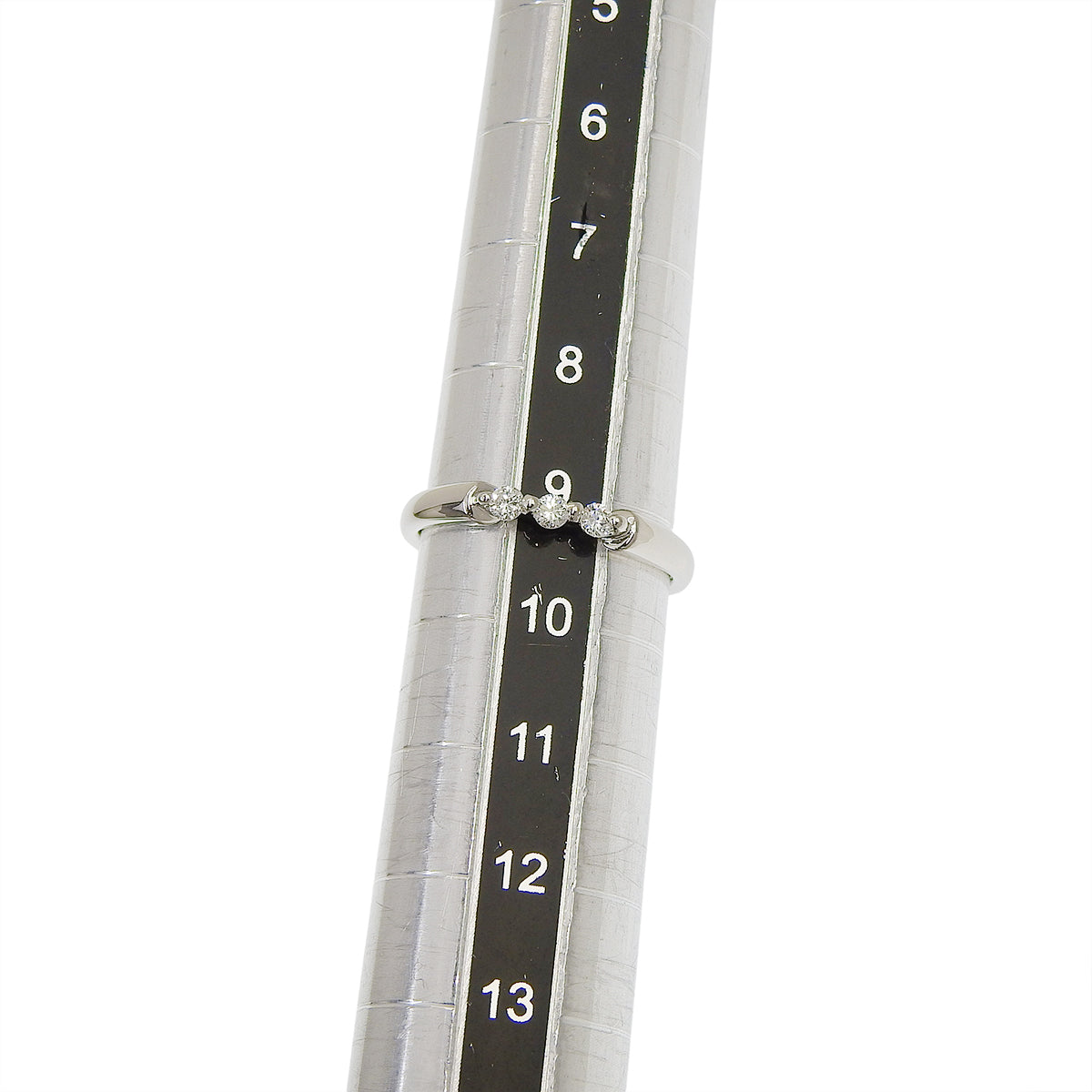 3PD Diamond Ring, D0.12, Platinum Pt900, Size 9.5 (49.5), 2.5g