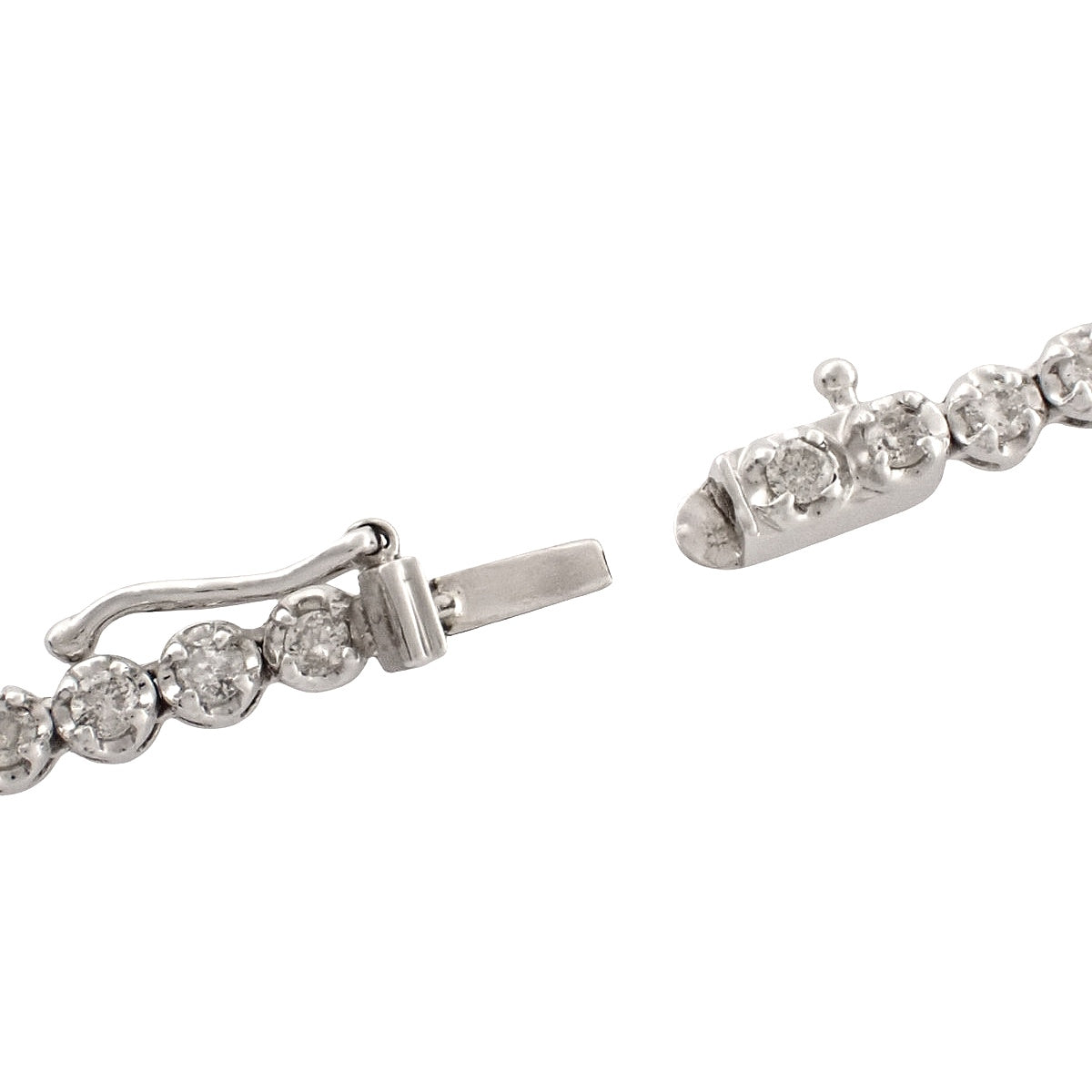 テニス ダイヤモンド ネックレス D5.0 ホワイトゴールド K18WG 12.9g