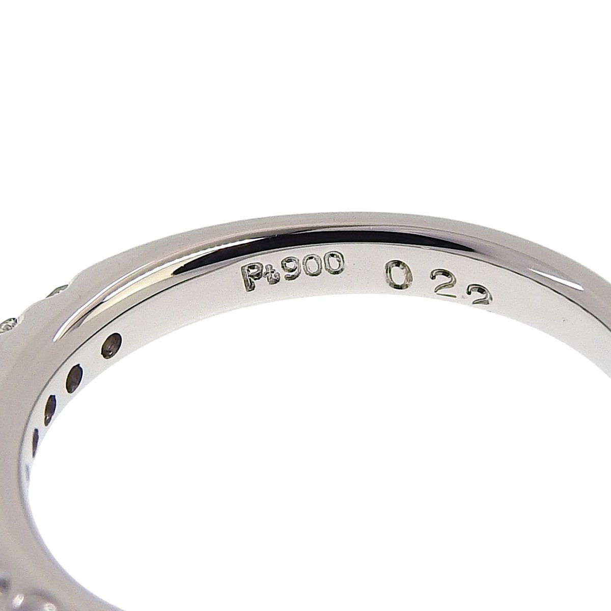 Diamond ring D0.22 Platinum Pt900 3.6g