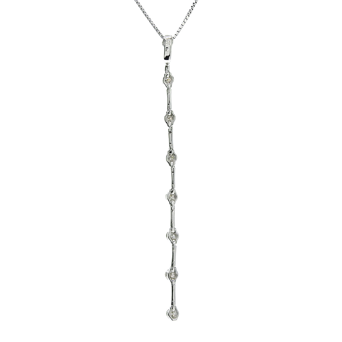 ダイヤモンド ネックレス D0.50 K18WG 4.2g