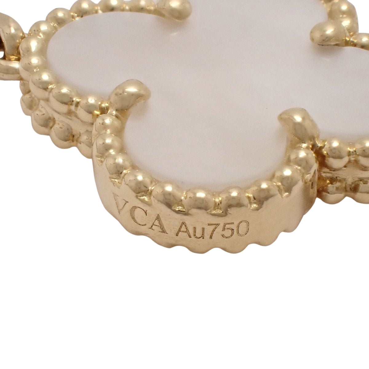 ヴィンテージ アルハンブラ ブレスレット 5モチーフ マザーオブパール イエローゴールド K18YG
