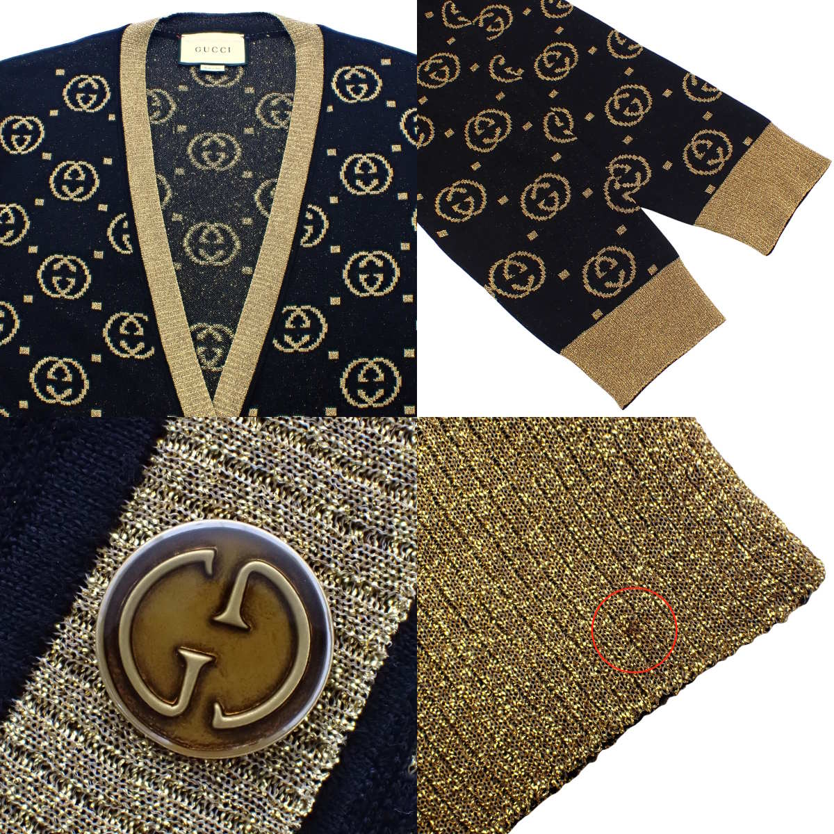 GUCCI Interlocking G Lamé L Long Sleeve|Vintage Luxury Brand Specialty Store|Shibuya, Tokyo|alamode