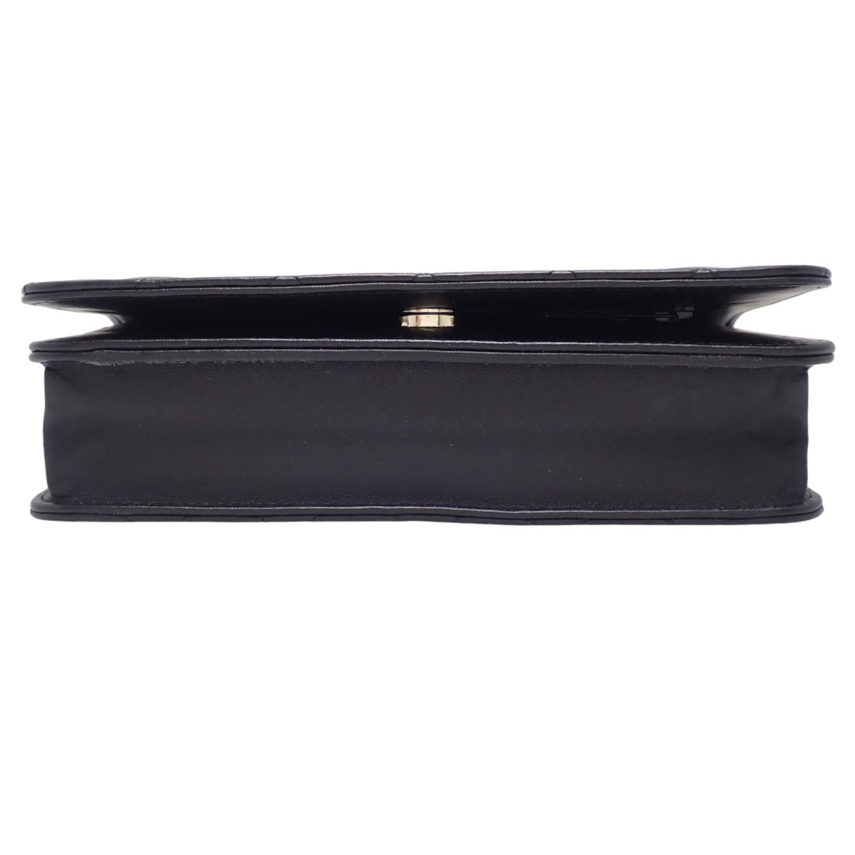 マトラッセ クラシック ココマーク チェーンウォレット ラムスキン ブラック