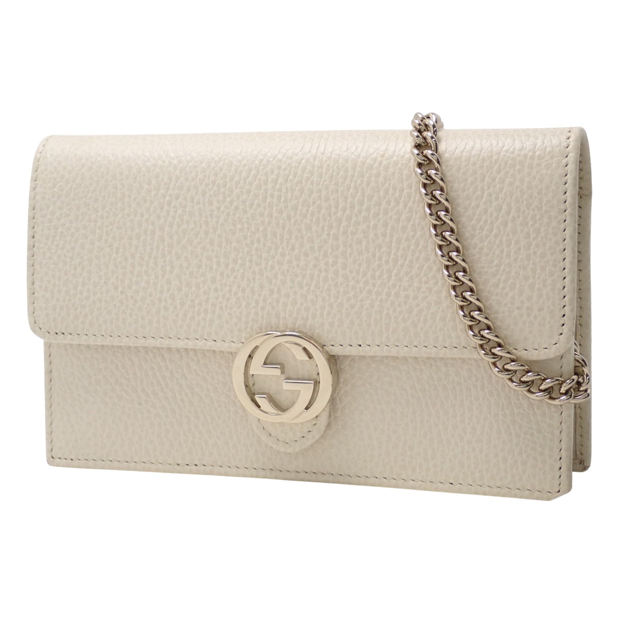 インターロッキングG チェーンウォレット オフホワイト 615523