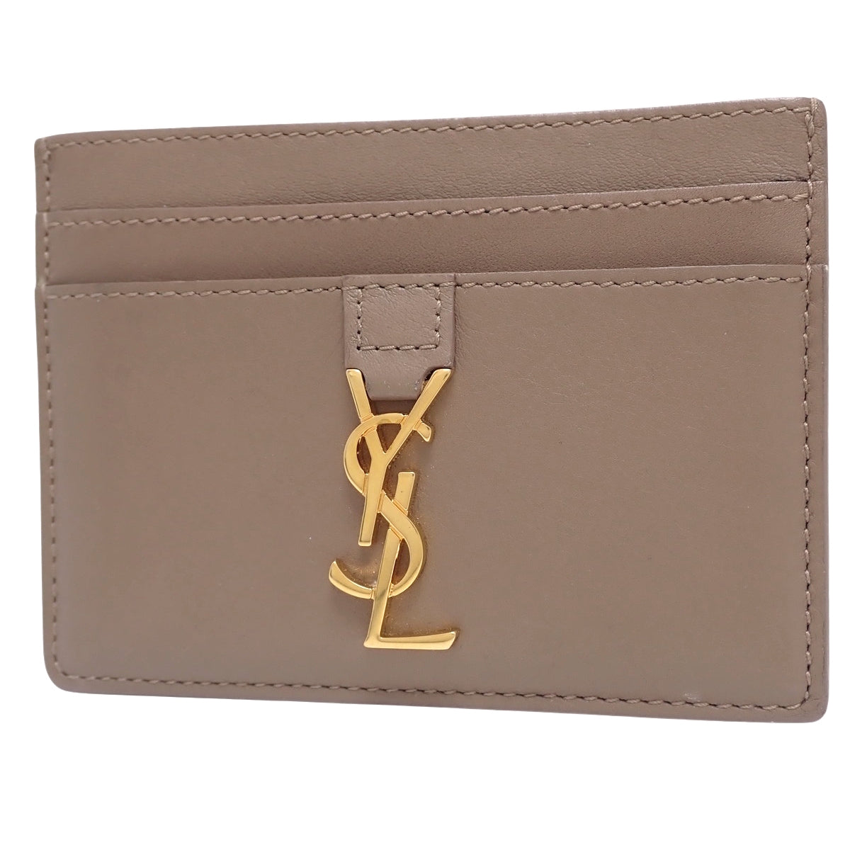 Cassandra Card Case, Leather, Beige, 423480
