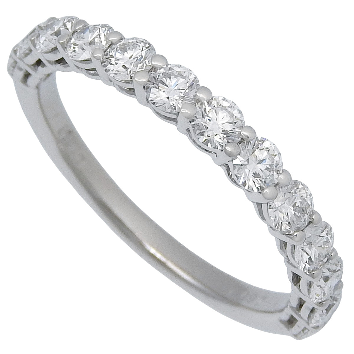 ハーフ エタニティ ダイヤ リング D1.097 プラチナ Pt900 3.4g