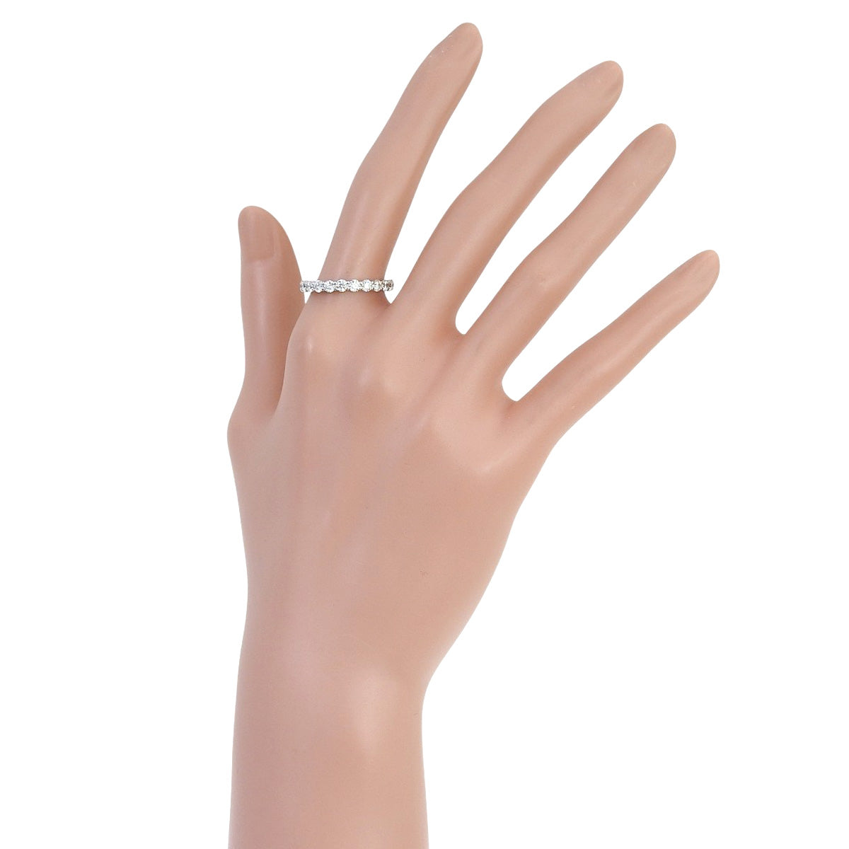 ハーフ エタニティ ダイヤ リング D1.097 プラチナ Pt900 3.4g