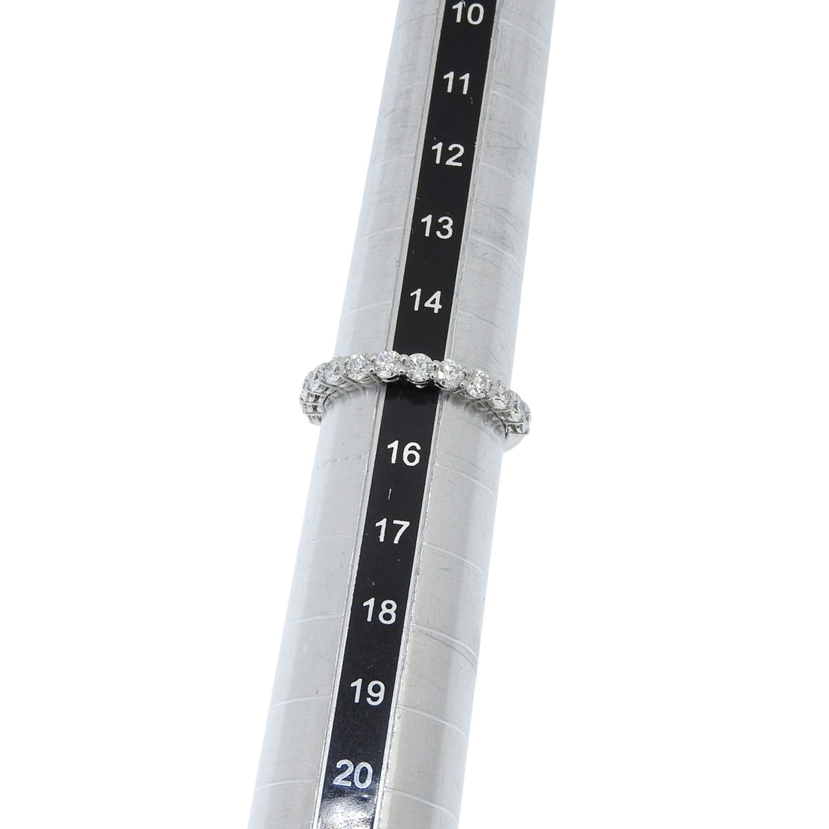Half Eternity Diamond Ring D1.097 Platinum Pt900 3.4g