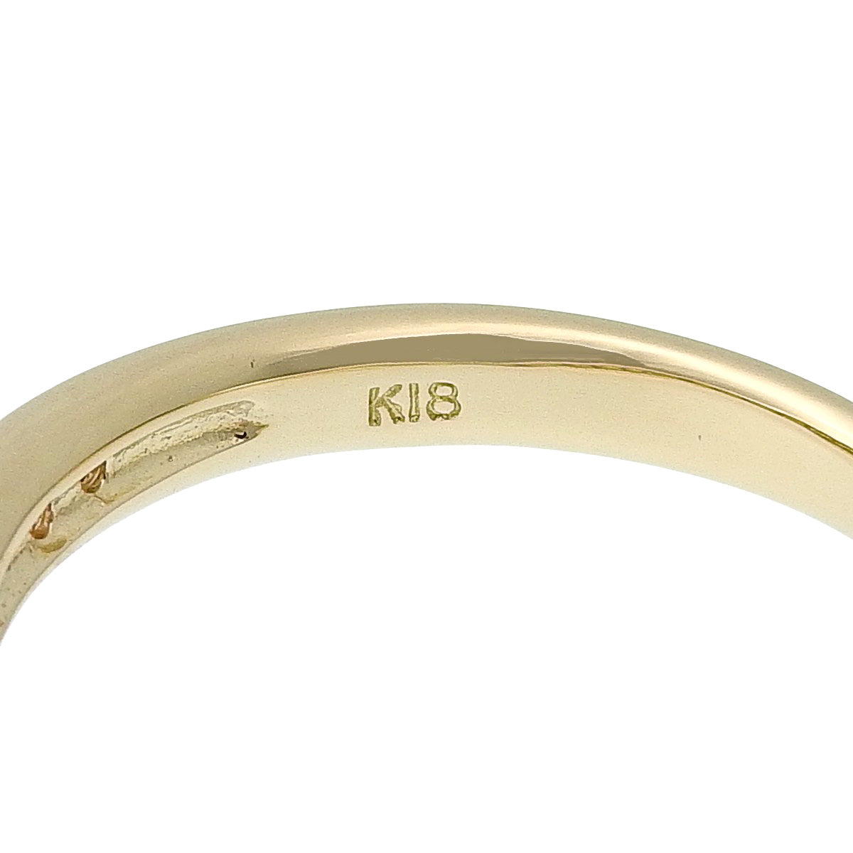 ダイヤモンドリング D0.29 イエローゴールド K18YG 3.2g