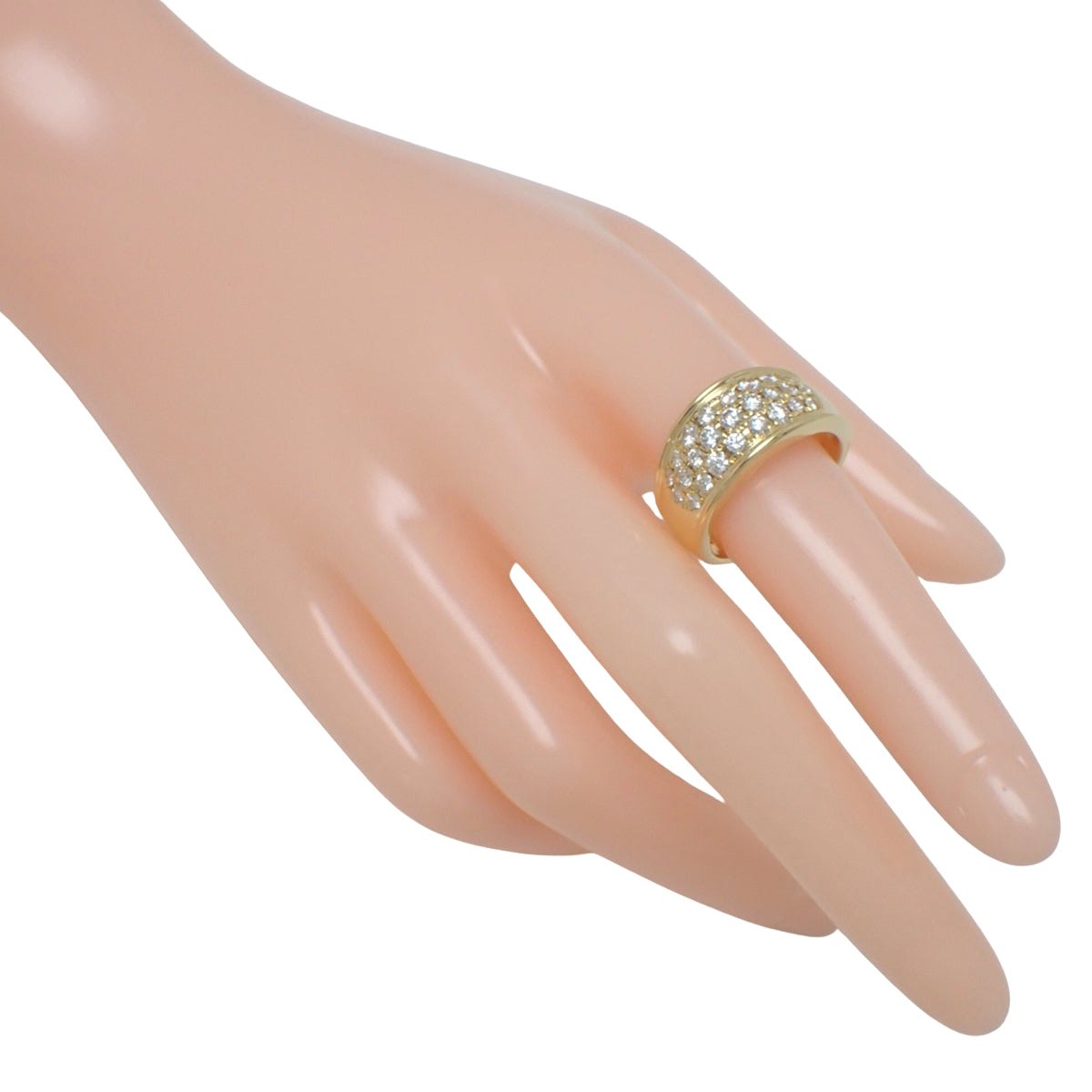 Diamond Ring D1.01 Yellow Gold K18YG 11.6g