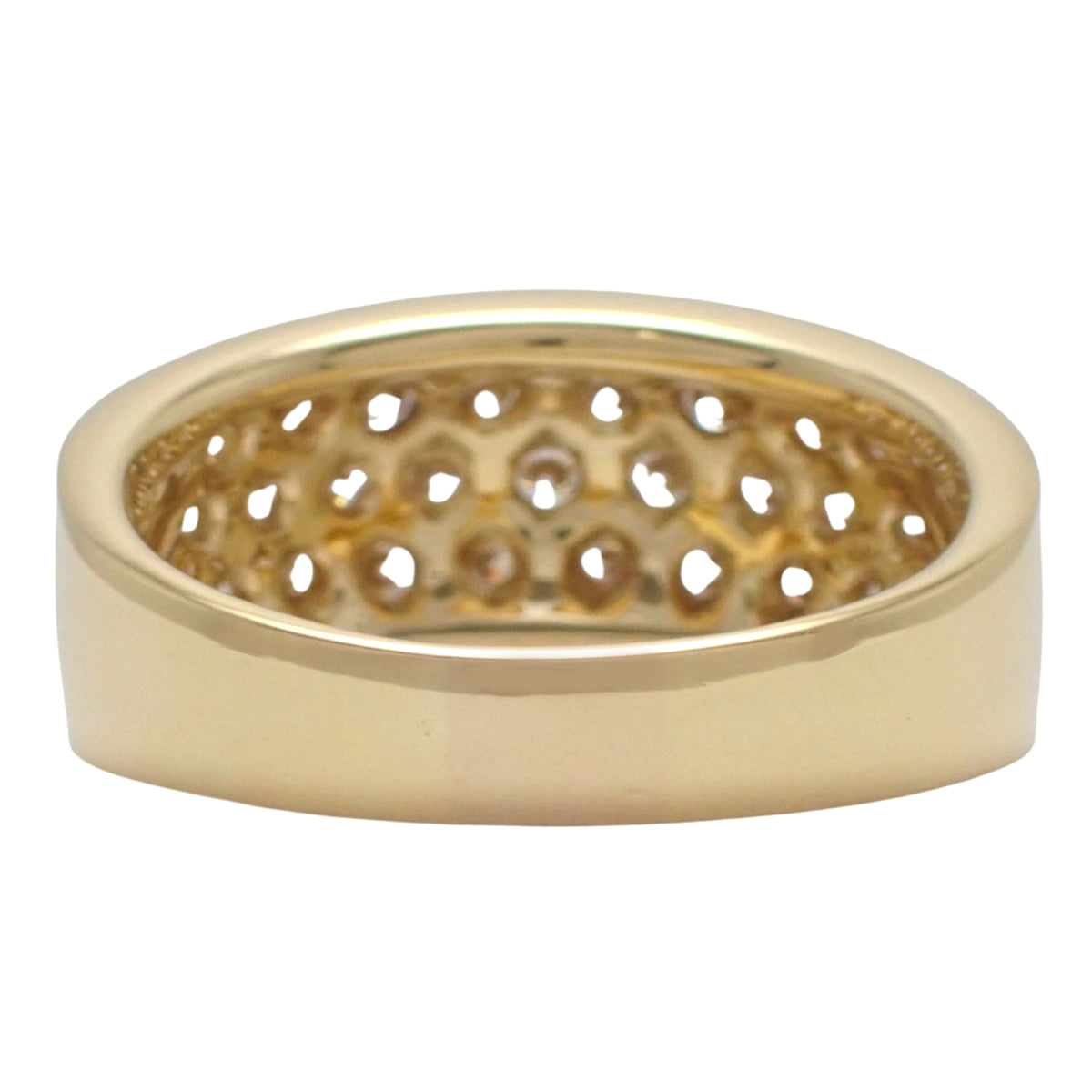 Diamond Ring D1.01 Yellow Gold K18YG 11.6g