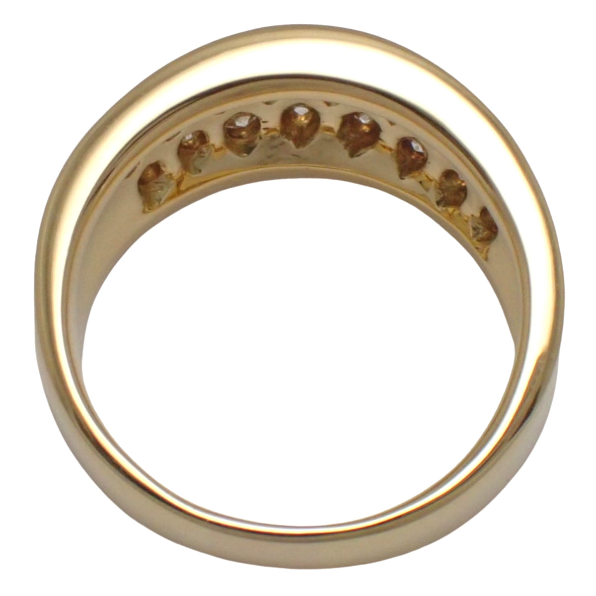 Diamond Ring D1.01 Yellow Gold K18YG 11.6g