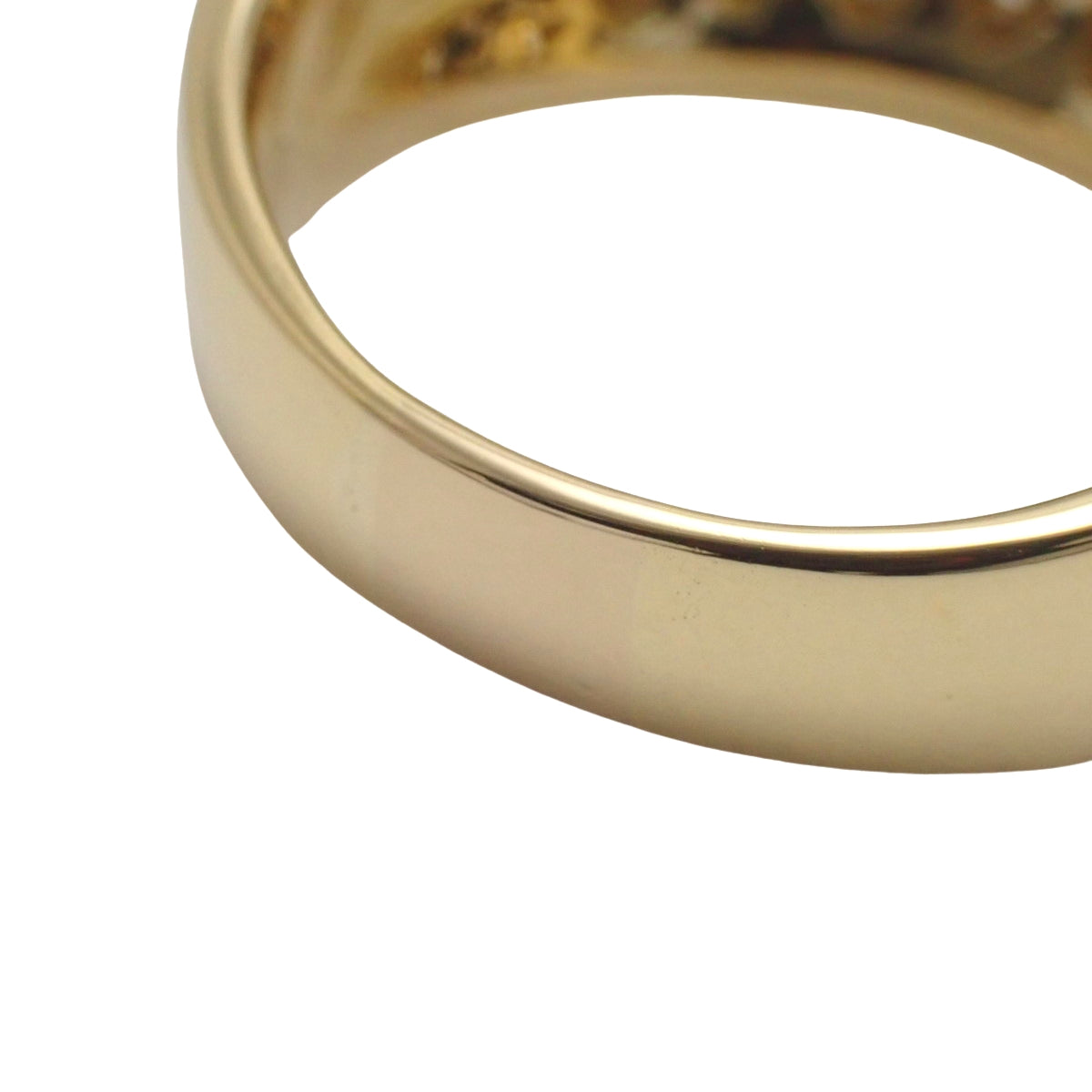 Diamond Ring D1.01 Yellow Gold K18YG 11.6g