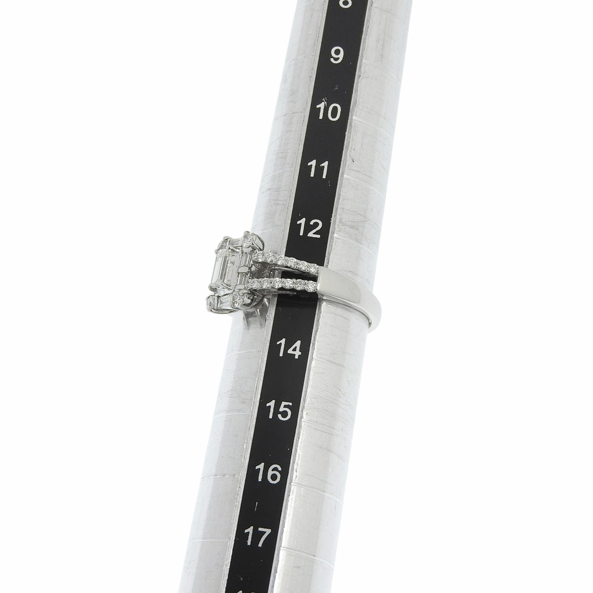 Diamond ring D0.55,0.264 Platinum Pt900 Size 13 (53) 6.0g
