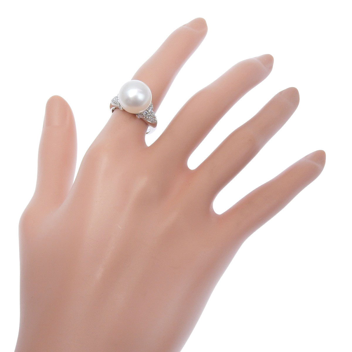 パール パヴェダイヤモンド リング D0.60 プラチナ Pt900 9.6g