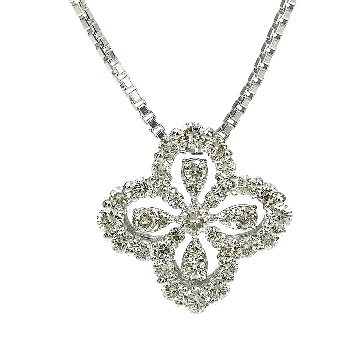 Diamond Necklace D1.00 Platinum Pt950 Platinum Pt850 8.6g