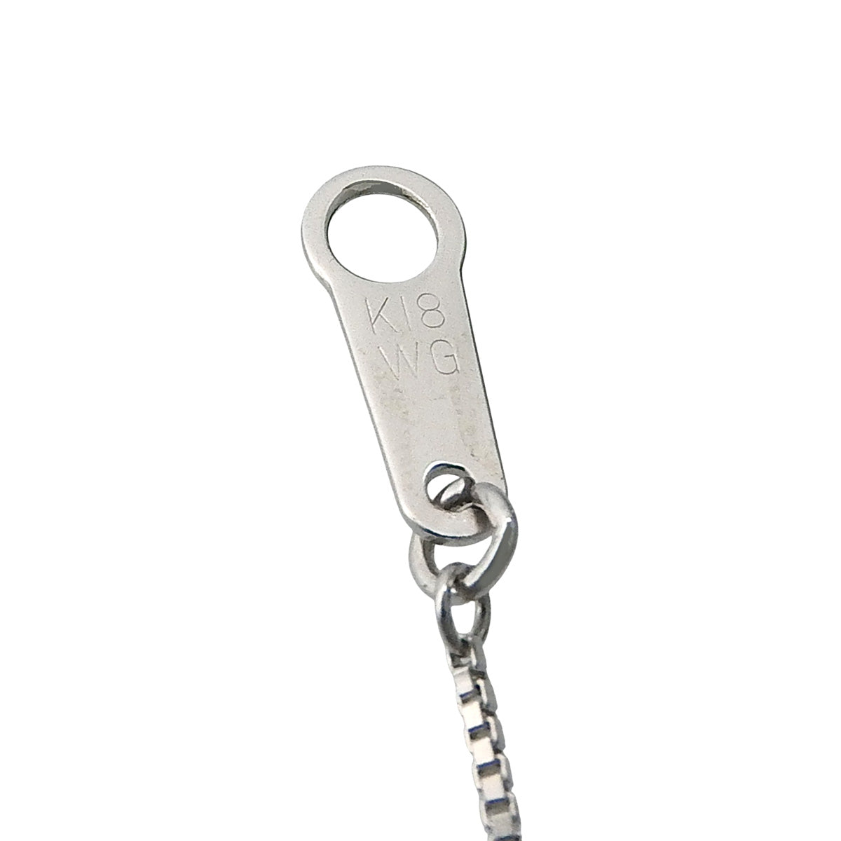 ティアドロップ ダイヤ ネックレス D0.30 ホワイトゴールド K18WG 3.5g