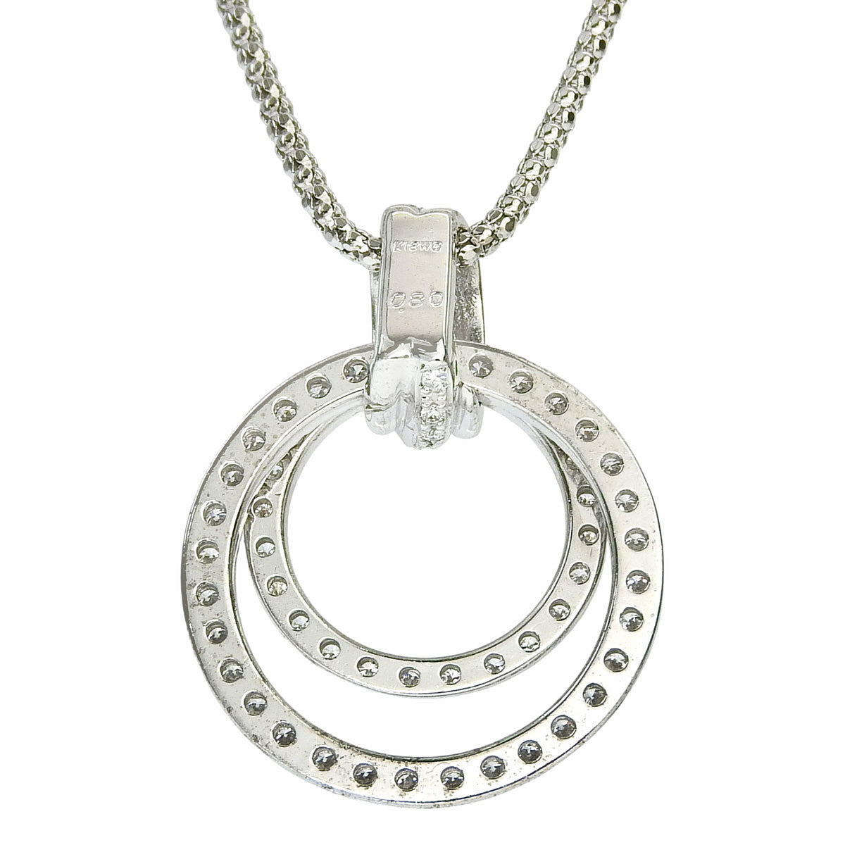 サークルダイヤモンドネックレス D0.80 ホワイトゴールド K18WG 10.4g