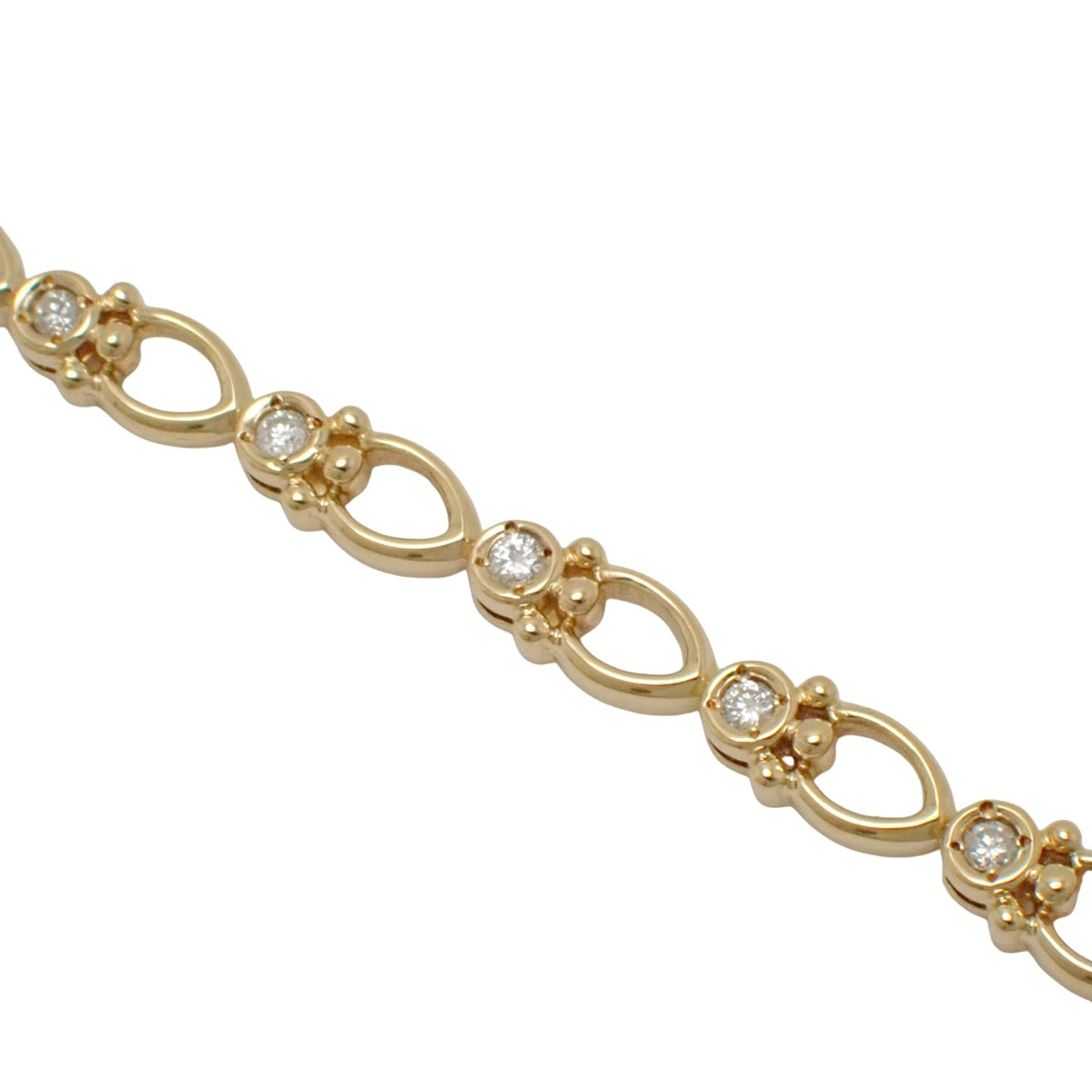 ダイヤモンド ブレスレット D0.51 K18YG 12.4g