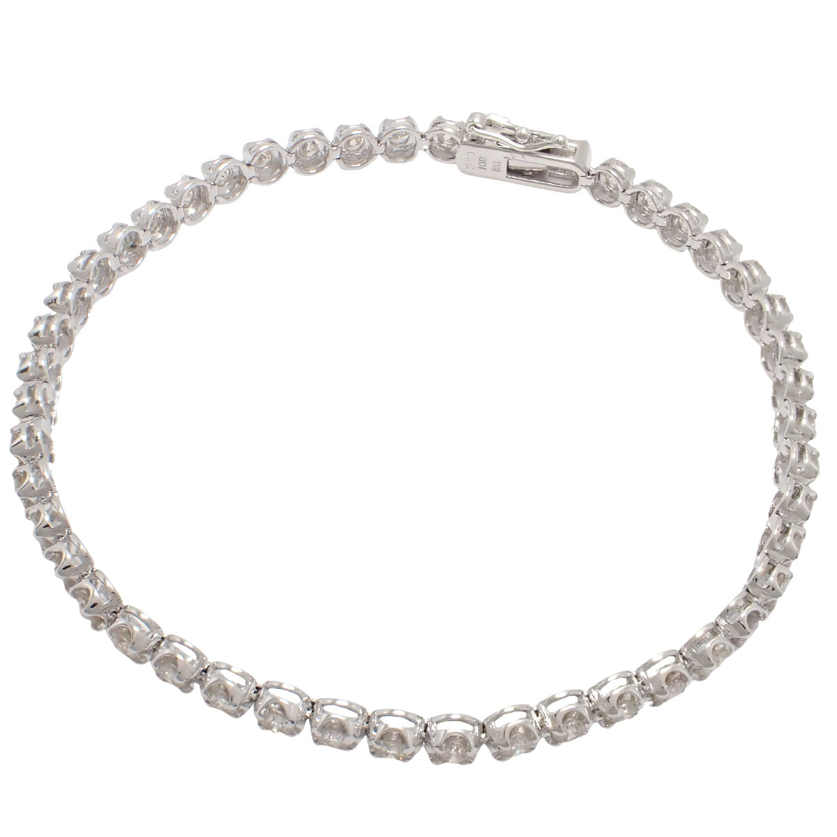 ダイヤモンド テニスブレスレット D3.00 K18WG 8.7g