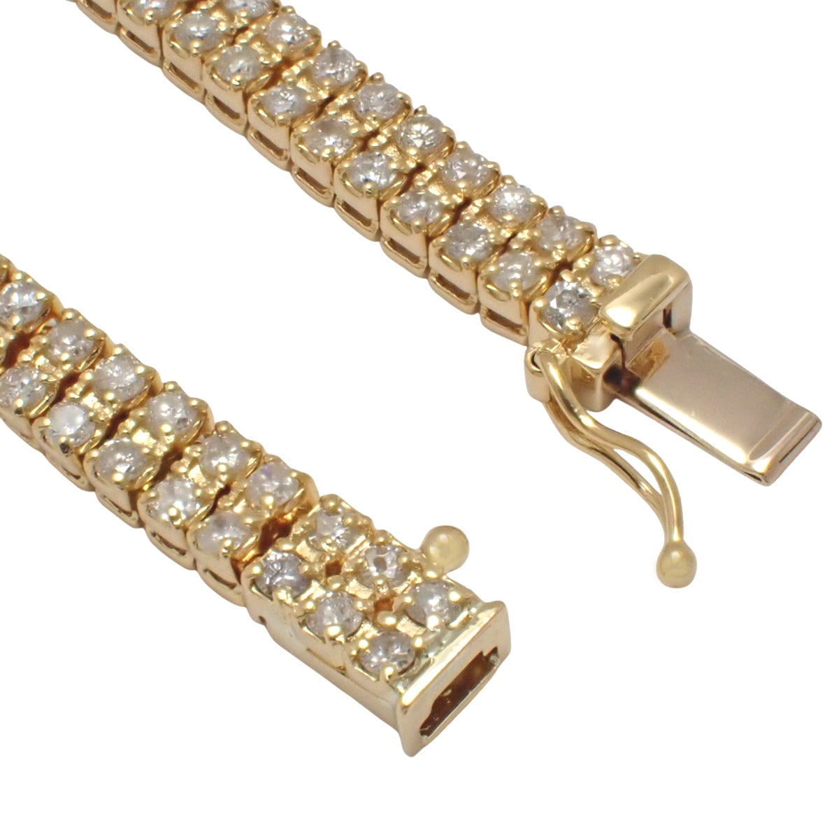 ダイヤモンド テニスブレスレット D3.01 イエローゴールド K18YG 15.2g