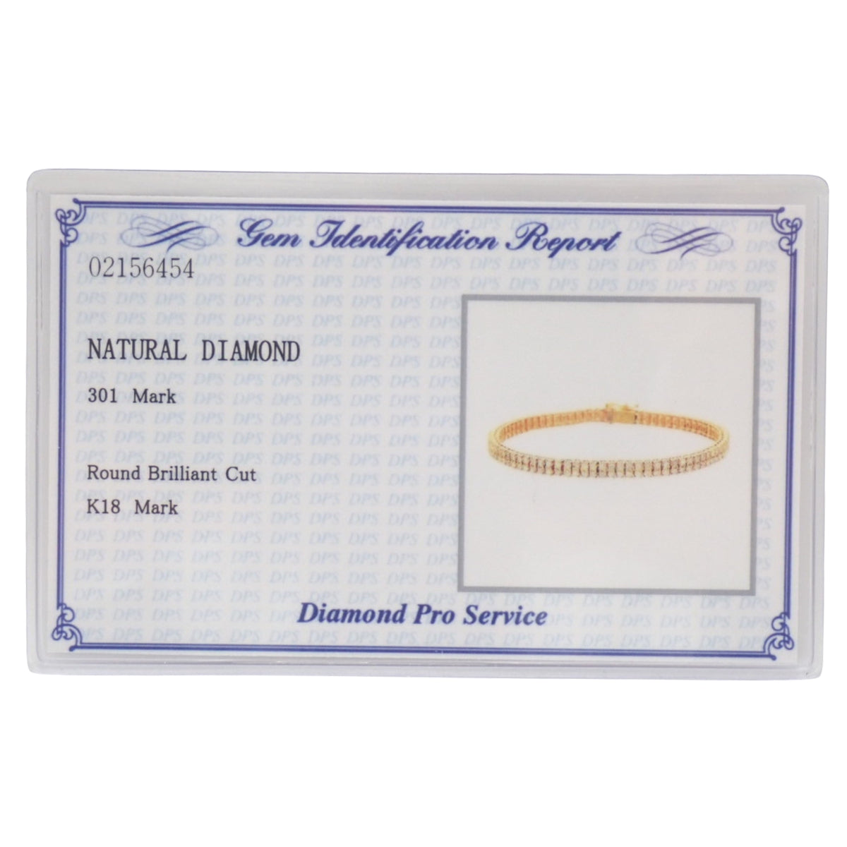 ダイヤモンド テニスブレスレット D3.01 イエローゴールド K18YG 15.2g