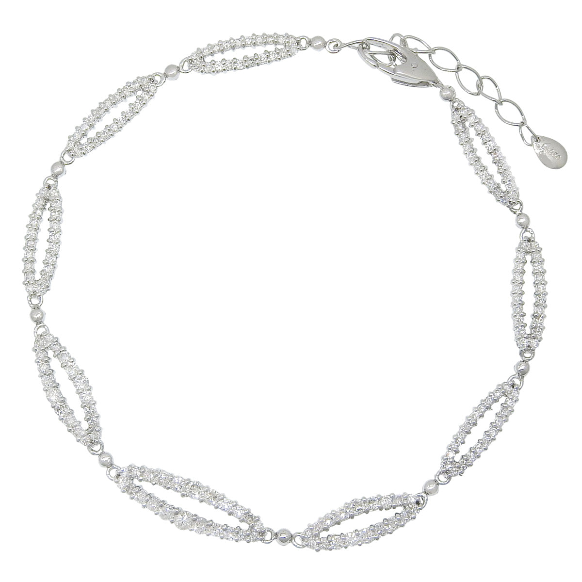 Diamond Bracelet D2.00 Platinum Pt850 K14WG 10.8g