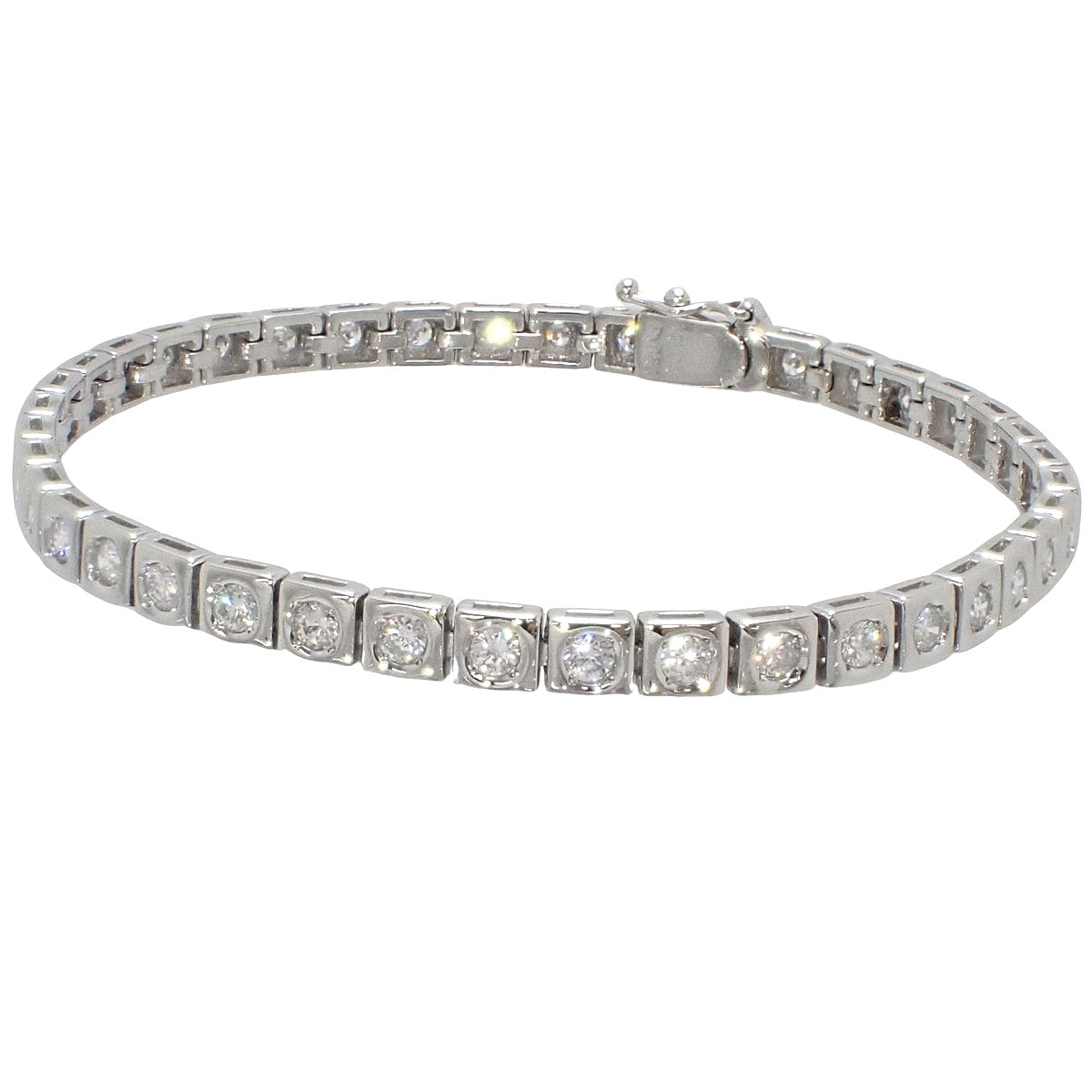 ダイヤ テニス ブレスレット D2.04 プラチナ Pt850 19.4g