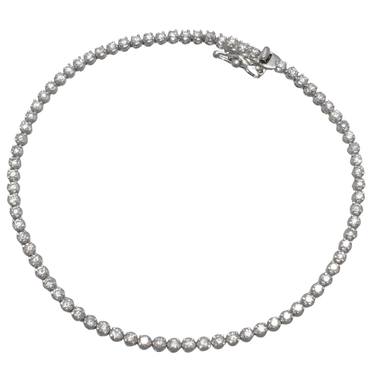 Diamond Tennis Bracelet D1.04 Platinum Pt850 7.8g