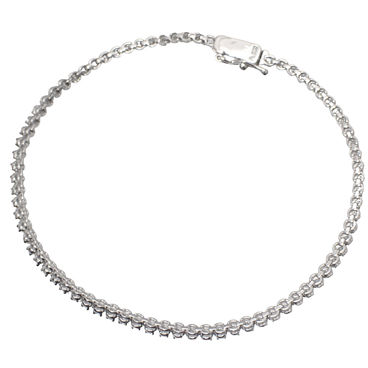 Diamond Tennis Bracelet D1.04 Platinum Pt850 7.8g