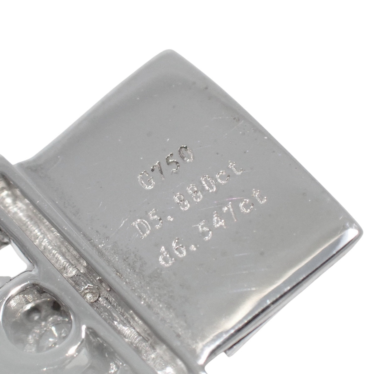 ダイヤモンド 3連 テニス ブレスレット D5.880,6.547 ホワイトゴールド K18WG 29.2g