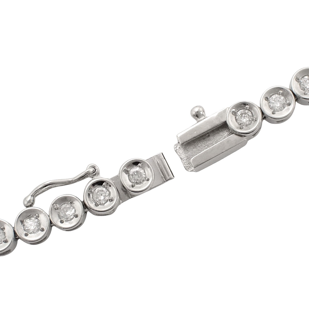 Tennis Diamond Necklace Platinum Pt850 29.2g