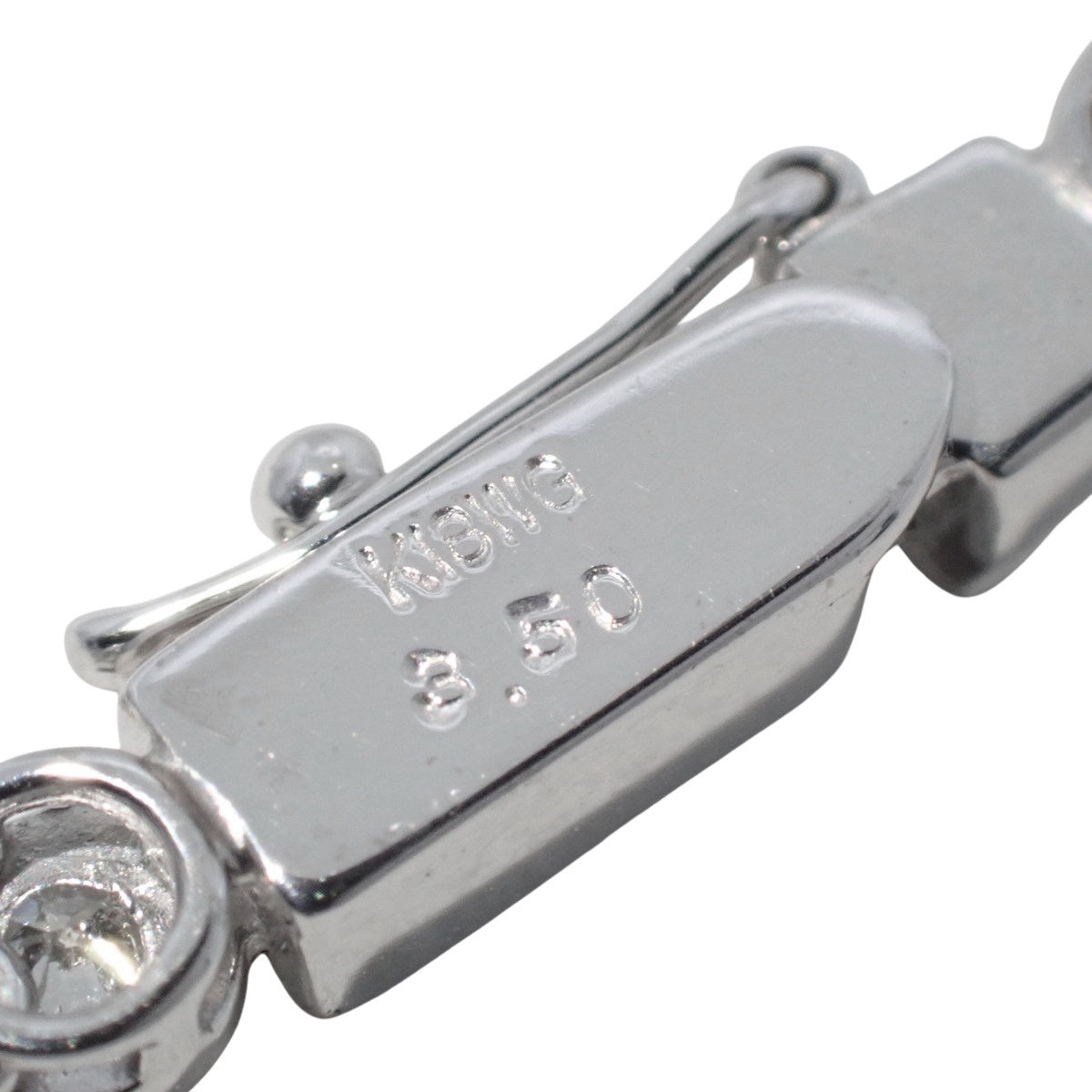 ダイヤモンド テニス ネックレス D3.50 ホワイトゴールド K18WG 19.0g