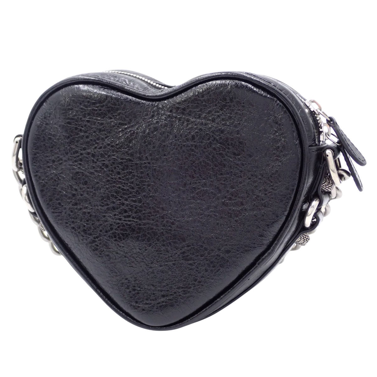 ルカゴール ハートミニバッグ レザー ブラック 722781
