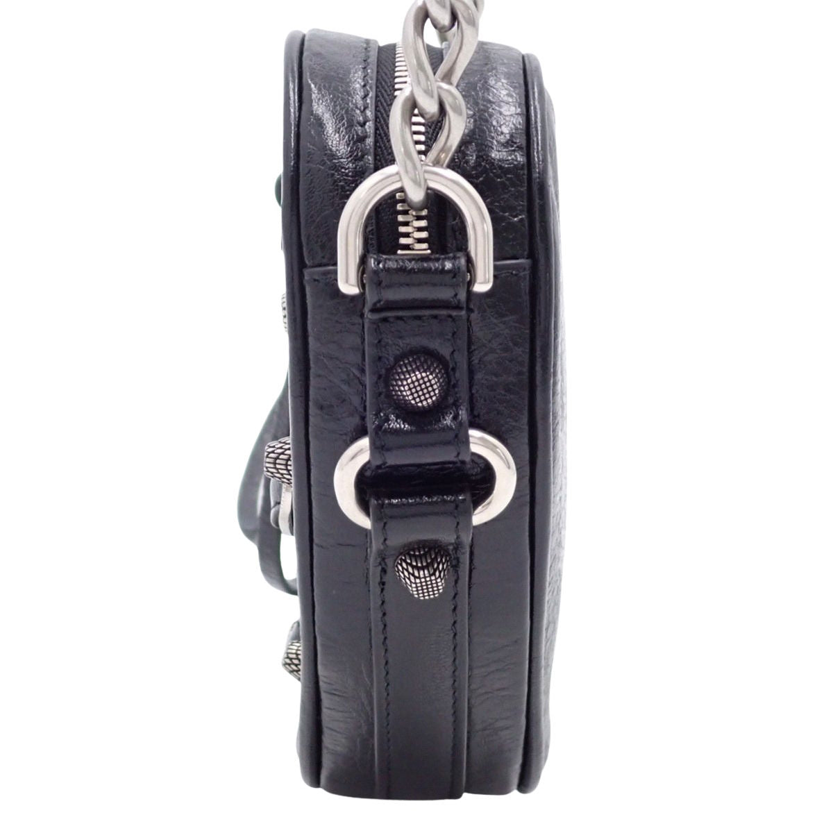 Lucagol Heart Mini Bag in Black Leather 722781