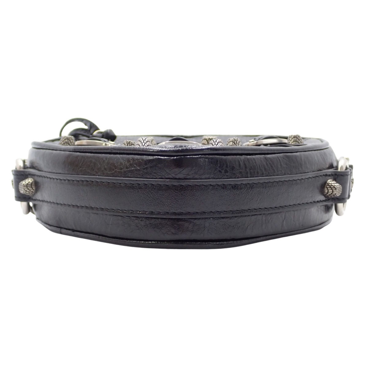 Lucagol Heart Mini Bag in Black Leather 722781