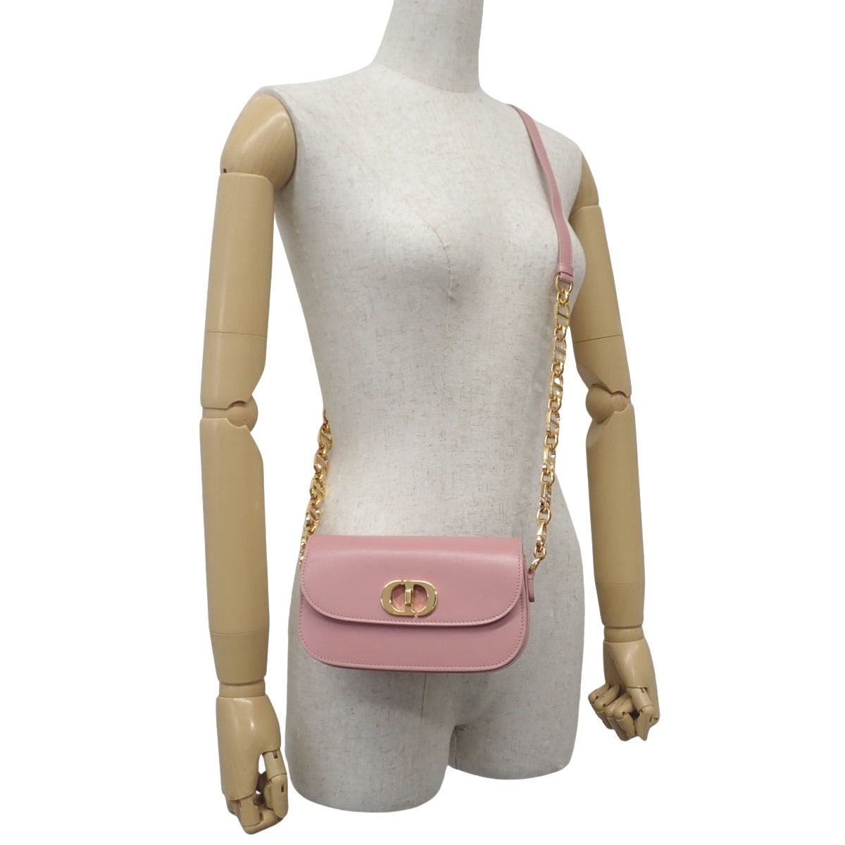 Montaigne 30 Avenue 小号皮革包,复古粉色,M9261UMOA