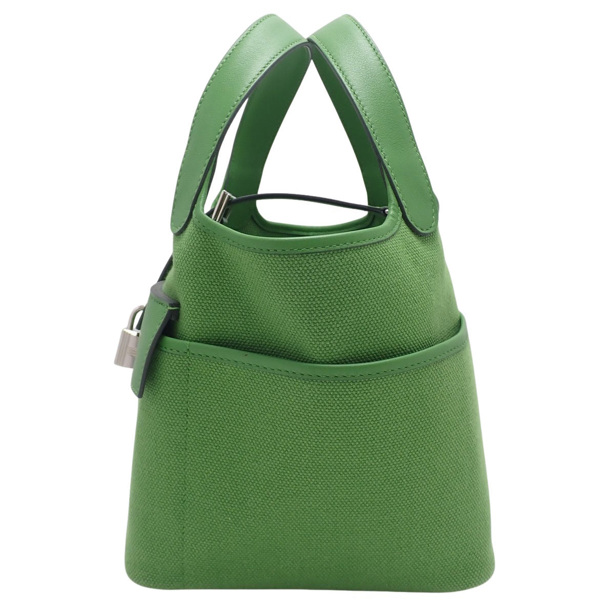 皮克汀锁货物 PM Toile Goelan Swift 钯金五金 Vert Comic B 印章