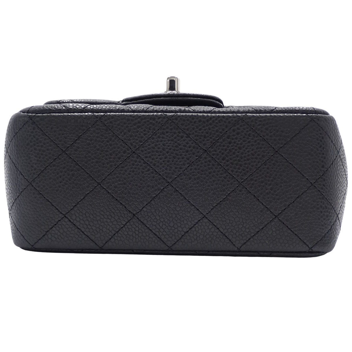 マトラッセ ココマーク チェーンショルダーバッグ キャビアスキン ブラック A35200